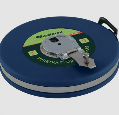 Рулетка геодезич.50м*13мм закрыт.корп. фиберглас.лента 31263