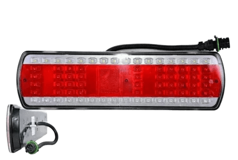 Фонарь зад.КамАЗ ЕВРО светодиод.с жгутом лев.24в "Руденск" 112.08.69-03