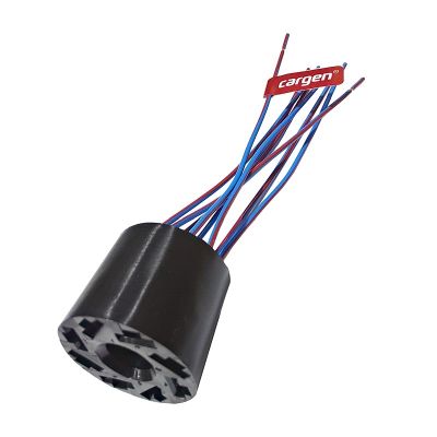 Разъём АХ-369-1 к выкл. аврийной сигнализации ВАЗ, КамАЗ  с проводами "Cargen"