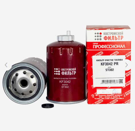 Фильтр топл.КамАЗ,  KF3042 PR (ST302) резьба М16*1,5 "Кострома"