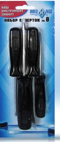 Набор отверток №8 из 4-х шт.(скин-упаковка)  "НИЗ"  57134215