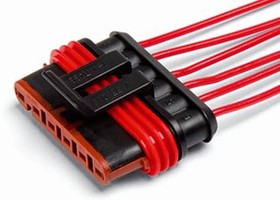 Разъём АХ-3232 гнездовой 6-ти конт. жгута ЭСУД ГАЗ,IVECO с проводами "Cargen"