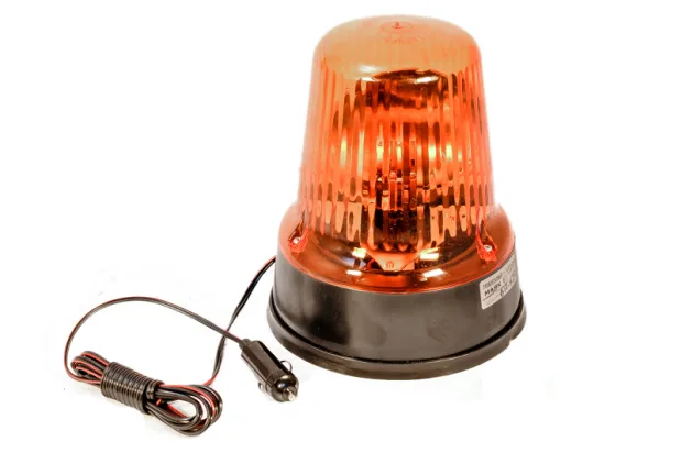 Маяк желтый пробл. С12-55М 12в на магните в прикур. h-200мм.d-155мм  "АвтоЭлектрика"