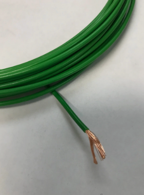 Провод автомобильный ПВАМ 1,0кв.мм зелёный 5м, АХ-3525 "Cargen"