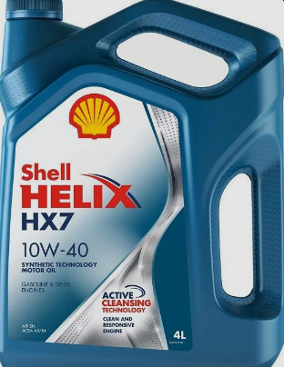 Масло 10W-40 Helix HX7 (SN/CF/A3/B4) 4л. "Shell"