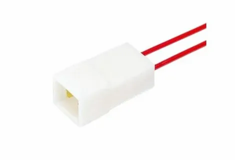 Разъём АХ-37202 2-х контакт. серия 6.3 штырь с проводом 1мм "Cargen"