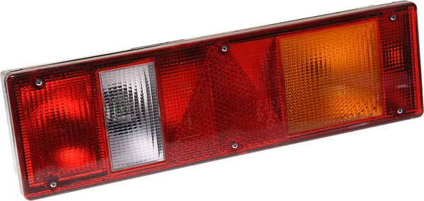 Фонарь зад.КамАЗ ЕВРО с треугол.световозвр.лев. 24в "Руденск" 112.16.60.3716-01