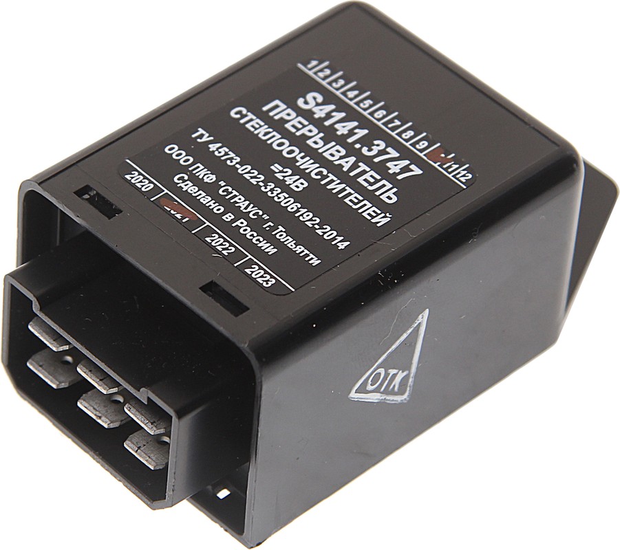 Реле стеклоочистителя ПАЗ 24V регулировка паузы "Страус" S4141.3747