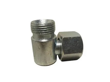 Штуцер соеденит. (уголок) S24 с гайкой