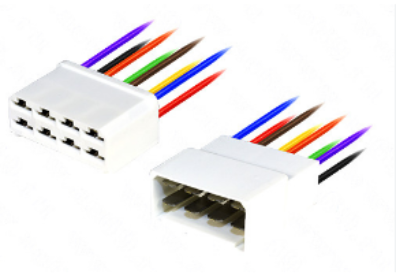 Разъём АХ-37502 8-ми контакт. серия 6.3 штырь с проводом 1мм "Cargen"