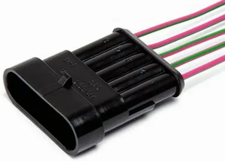 Разъём АХ-322 штыревой 5-ти конт. жгута форсунок ГАЗ с проводами"Cargen"