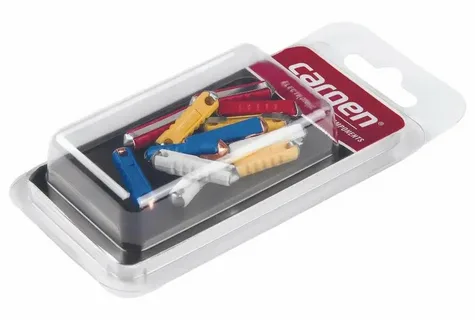 Предохранители пальчиковые керамика 12шт.5-25а АХ-866 CONTINENTAL "Cargen"