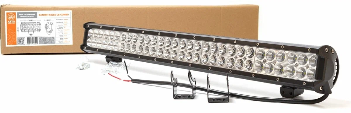 Фара п/туман.светодиод. AE180RТ-60LED-LB-НС (балка) 180W 12/24V(820*85*120) "АвтоЭлектрика"