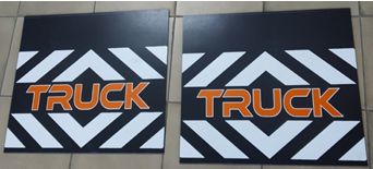 Брызговик .КамАЗ  (575*495мм) TRUCK, к-т 2шт.  RABR109 "Волгоград"