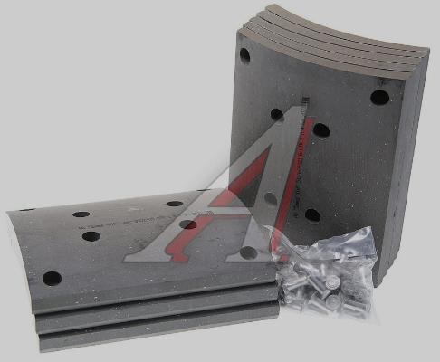 Накл торм МАЗ 5440-3502105-02 зад.220мм.(к-т 8шт+закл) "Автомагнат"