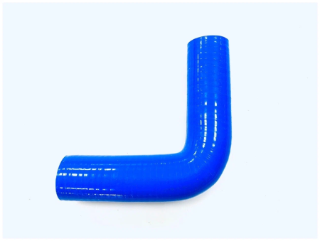 Патрубок угловой д-16 (110*110) силикон синий "ПТП"