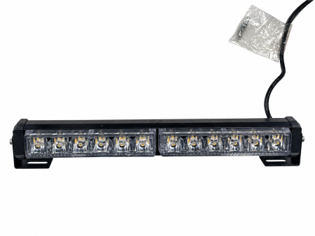 Маяк-стробоскоп желтый AE12W-2EPS-1S 12Вт,12/24в, в прикур.(L=310мм)  "АвтоЭлектрика"