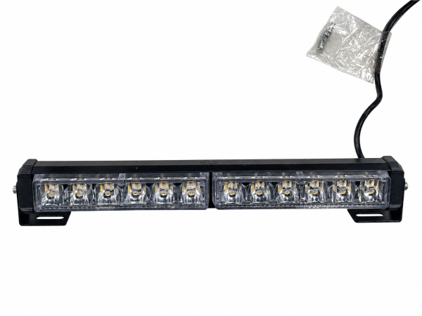 Маяк-стробоскоп желтый AE12W-2EPS-1S 12Вт,12/24в, в прикур.(L=310мм)  "АвтоЭлектрика"