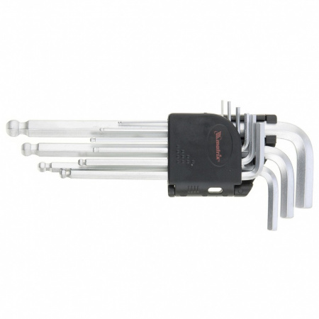 Набор ключей имбусовых 9шт, удлин. с шаром. 1,5-10мм "MATRIX"  11233