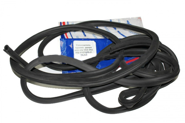 Уплот. проёма двери УАЗ-452-6107025-01У дл.4,3м,губчатый "КАМРТИ"