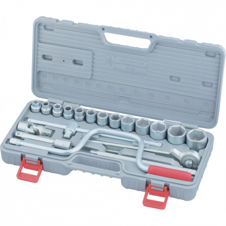 Набор №3 в пл/ф с 6-гр.головками 1/2 (10-32) 19 предм. "НИЗ"  57072025