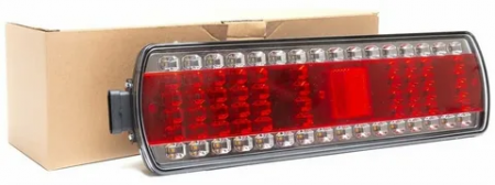 Фонарь зад.КамАЗ ЕВРО светодиод.разъём сбоку лев.24в "Руденск" 112.08.69-01