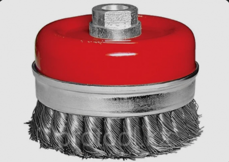 Щетка для УШМ  80мм, М14, "чашка" крученая проволока Matrix 74670