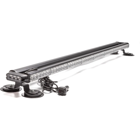 Маяк-стробоскоп желтый AE102W-8EPS-4S. 102Вт,12/24в, в прикур.(L=1160мм)  "АвтоЭлектрика"