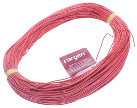 Провод автомобильный ПВАМ 1,0кв.мм красный 100м, АХ-3521001 "Cargen"