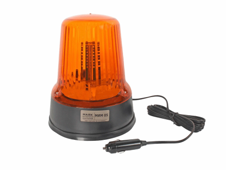 Маяк желтый импульс.МИМ-05, 30 светодиод.12/ 24в на магнит в прикур. h-208мм.d-180мм "АвтоЭлектрика"