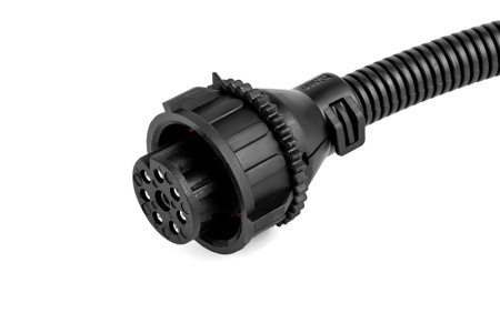 Разъём АХ-527 байонет прямой 8ми конт.для фар и фонарей "Cargen"