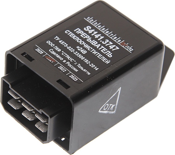 Реле стеклоочистителя ПАЗ 24V регулировка паузы "Страус" S4141.3747