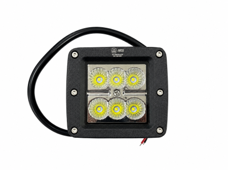 Фара п/туман.светодиод. AE18S-6LED-73PC квадрат. 6 диодов, 18W 12/24V "АвтоЭлектрика"