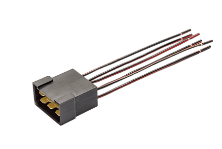 Разъём АХ-37402 6-ти контакт. серия 6.3 штырь с проводом 1мм"Cargen"