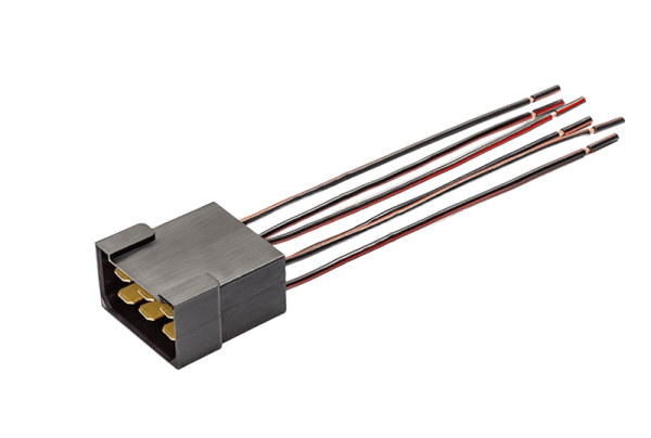 Разъём АХ-37402 6-ти контакт. серия 6.3 штырь с проводом 1мм"Cargen"