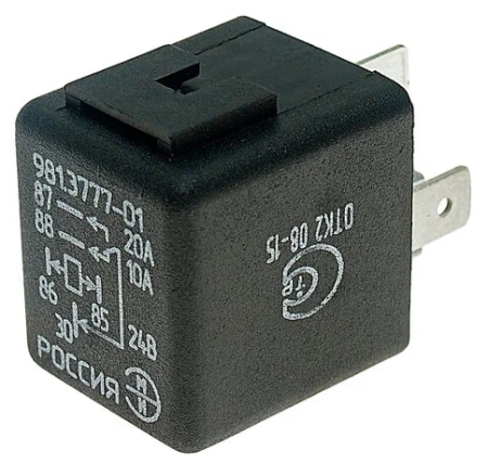 Реле 901.3747-01(981.3777-01) переключения с карманом 24В 20/10А "ЭМИ"