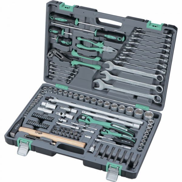 Набор инструментов 1/2",1/4", CrV, S2, 119 предм. Stels  14112