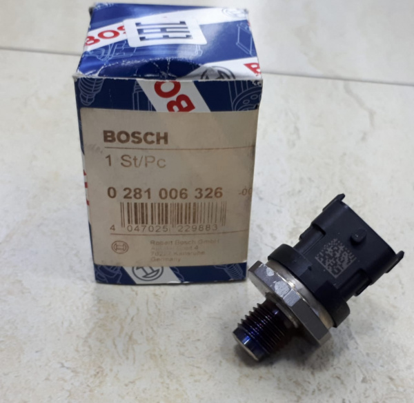 Датчик давления топлива в рампе ISBe,ISF,,Bosch(0 281 006 326) Газель Next