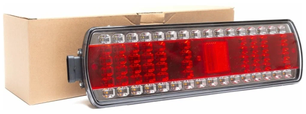 Фонарь зад.КамАЗ ЕВРО светодиод.разъём сбоку лев.24в "Руденск" 112.08.69-01